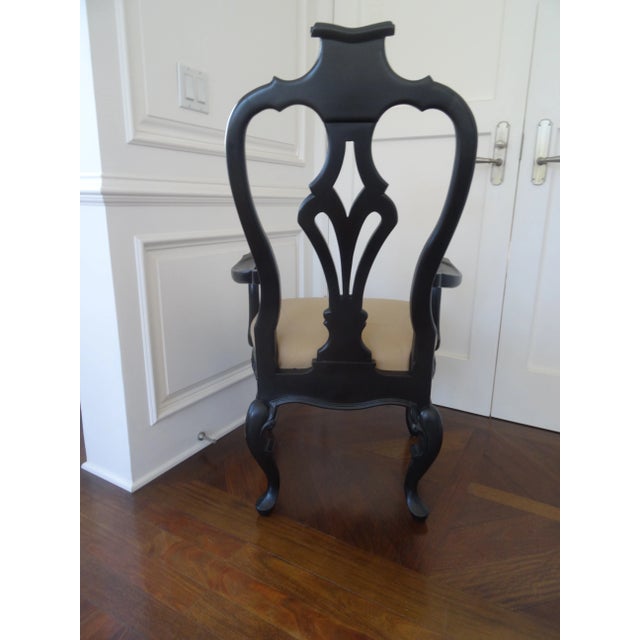 Traditional Late 20th Century Portuguese Arm Chair For Sale - Image 3 of 6