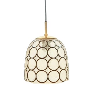 Mid-Century Modern Glass Pendant Light from Limburg, Germany, 1960s For Sale