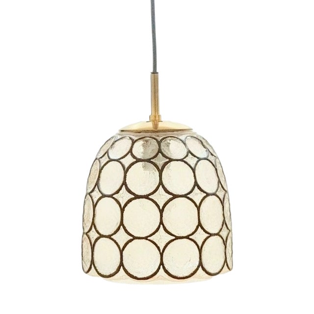 Mid-Century Modern Glass Pendant Light from Limburg, Germany, 1960s For Sale