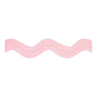 Sample - Schumacher Ric Rac Tape Large Tape in Pale Pink For Sale
