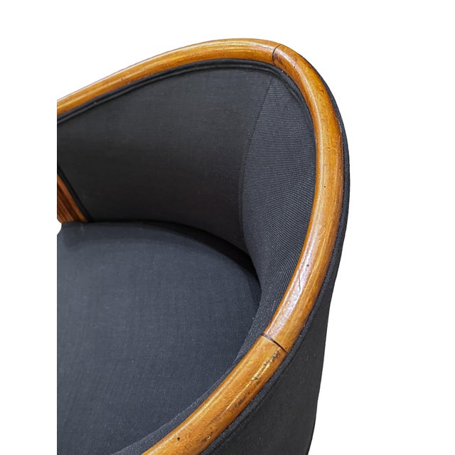 Pair of French Lounge Chairs in the Art Deco Style (Individually Priced) For Sale - Image 15 of 17