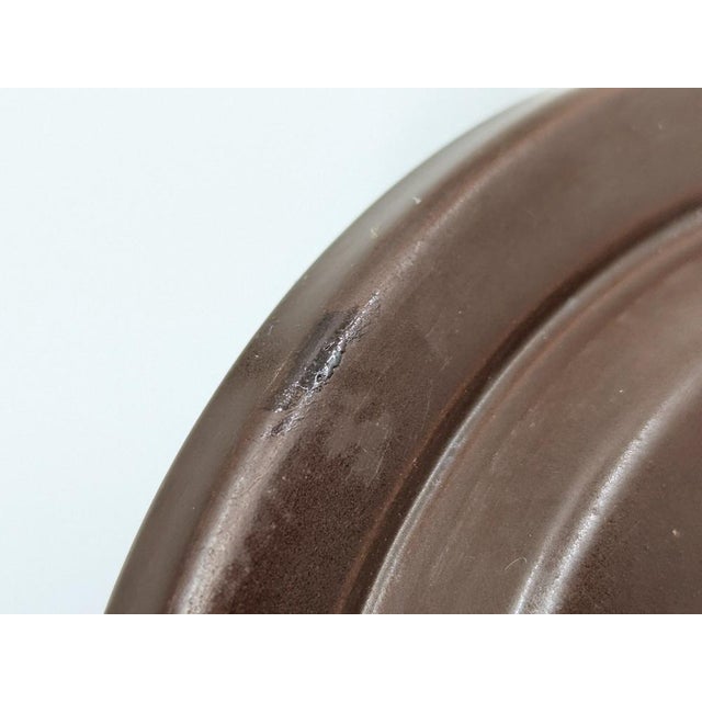 Danese Small Brown Ceramic Barbados Ashtray by Angelo Mangiarotti for Danese, 1964 For Sale - Image 4 of 7