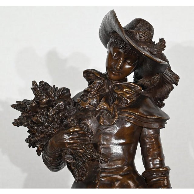 A. Gaudez, L’élégante et son chien, 19th Century, Bronze For Sale - Image 6 of 18