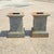 Neoclassical Vintage Neoclassical Cast Iron Wreath Garden Urn Planter Pedestal Base - Pair For Sale - Image 3 of 12