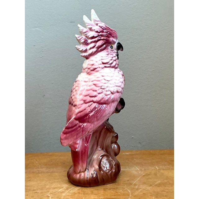 Vintage Ceramic Cockatoo Figurine For Sale - Image 9 of 12