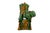 Ceramic Rare Mid-Century Modern Chinese Ceremic Food Dogs in Vibrant Sancai-Style Green & Amber Drip Glaze For Sale - Image 7 of 12
