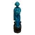 1940s Republic Period Chinese Turquoise Blue Glazed Porcelain Figurine by 鄧榮昌造 Deng RongTzan For Sale