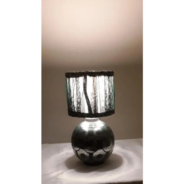 Metal French Art Deco Table Lamp, 1920s For Sale - Image 7 of 9