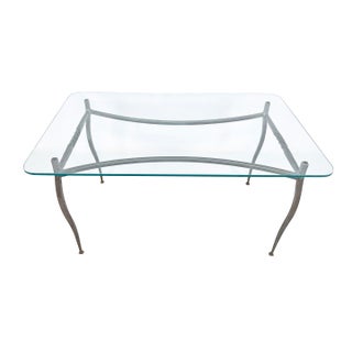 C. 1970s Lance Cloutier Hand Forged Wrought Iron Cocktail Table For Sale