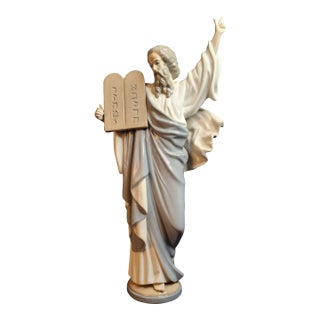 Lladro Moses Figurine 5170 Ten Commandments Porcelain Statue Box Vintage Judaica For Sale