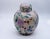 Mid-Century Modern Vintage Chinoiserie Ceramic Peach Floral Ginger Jar For Sale - Image 3 of 11