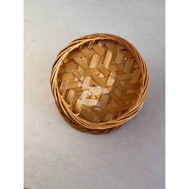 Woven Rattan Cachepot For Sale - Image 6 of 6