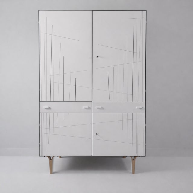 Vintage Wardrobe in Ash by Francisek Mezulanik, 1970s For Sale - Image 16 of 16