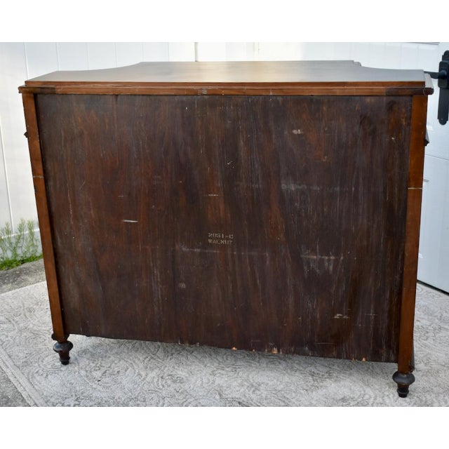 Antique Carved and Inlaid Walnut & Rosewood Itaian Renaissance Style Chest For Sale In Philadelphia - Image 6 of 12