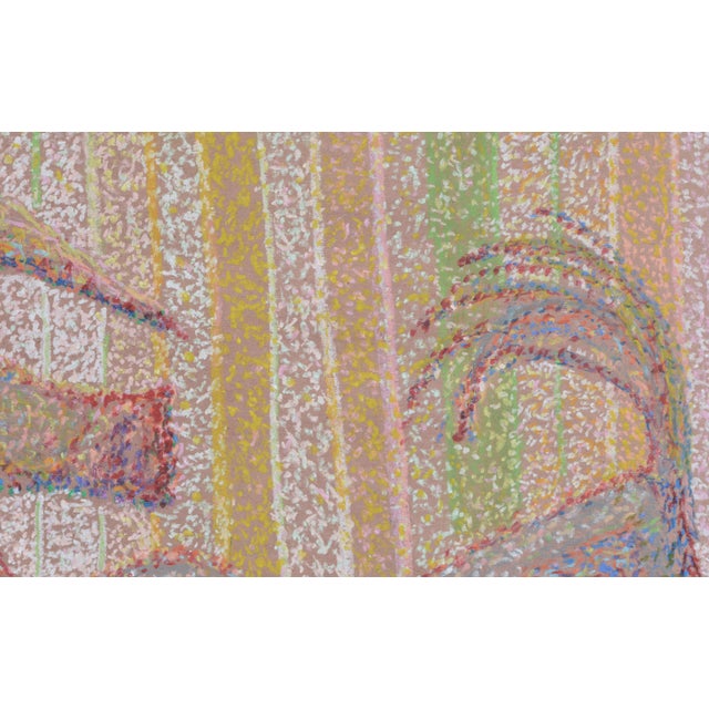 Contemporary Pointilist Goat Pastel Drawing by Karen Druker For Sale - Image 9 of 11