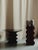 Navazi Decoration Vase in Scorched Coal Ceramic and Stainless Steel by Svitanok For Sale - Image 7 of 9