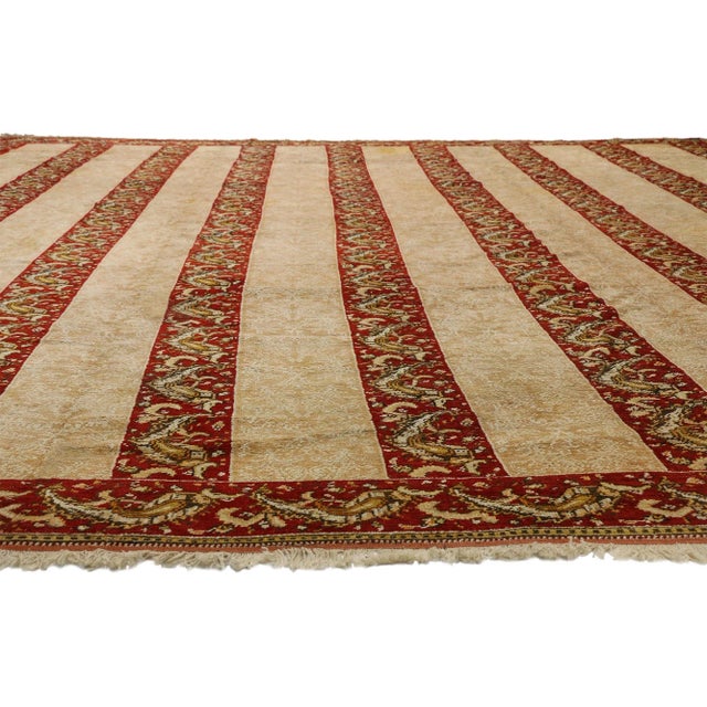 Traditional Late 19th Century Antique Turkish Oushak Rug - 16'00 X 15'07 For Sale - Image 3 of 6