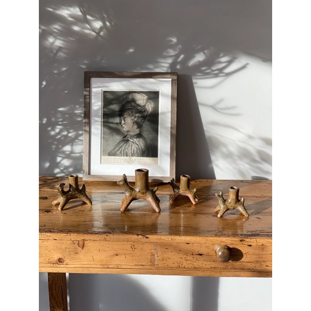 Mid 20th Century Primitive Animal Candle Holders - Set of 4 For Sale In New York - Image 6 of 7