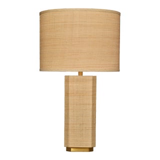 Jamie Young Utopia Raffia Table Lamp For Sale