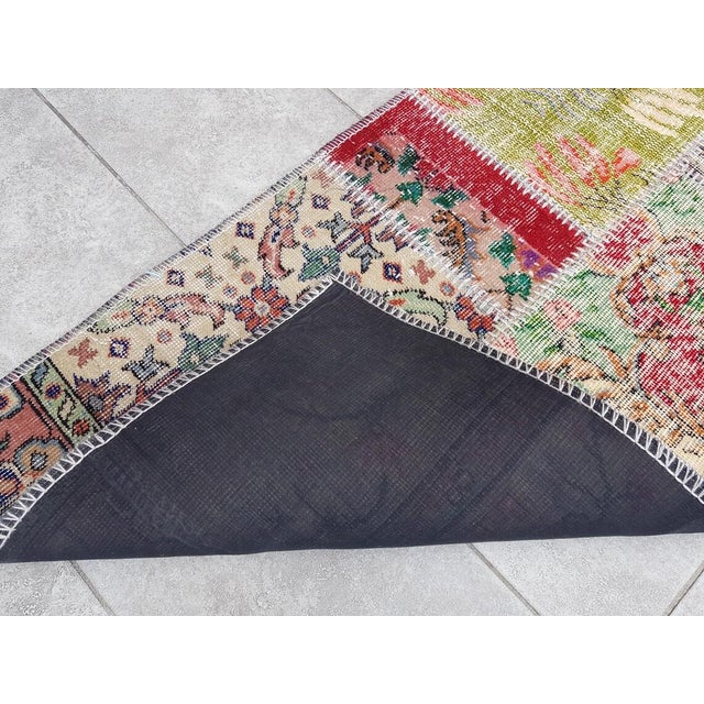 1960s Anatolian Handknotted Oushak Runner For Sale - Image 9 of 10