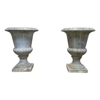Medici Planters in Reconstituted Stone, 1970s, Set of 2 For Sale