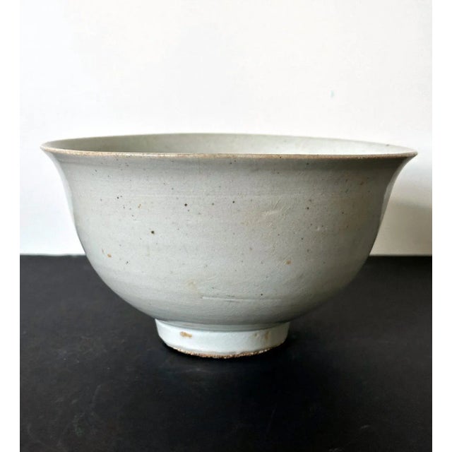 Ceramic Antique Large Korean Ceramic White Bowl Joseon Dynasty For Sale - Image 7 of 12