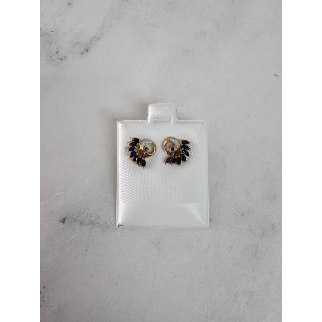 ♥ Product Summary ♥ Main Stone: Ruby, Sapphire & Diamonds Stone Cut: Marquise & Round Material: 14k Yellow Gold...