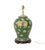 Art Deco Vintage Brunschwig & Fils Hand-Painted Green Ceramic Pig Table Lamps - Pair For Sale - Image 3 of 11