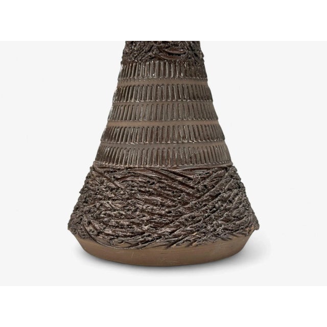 Nila Keramik, Brown Ceramic, Table Lamp, Sweden, 1970s For Sale In New York - Image 6 of 8