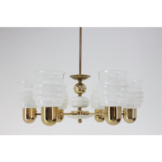 - Made in Czechoslovakia - Made of glass, metal - Re-polished - Fully functional - Original condition. This piece is...