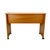 Brown Vintage Mid-Century Modern Teak Rolling Desk or Console Table For Sale - Image 8 of 18