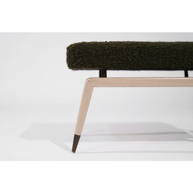 Army Green Gio Bench Series 32 in White Oak by Stamford Modern For Sale - Image 8 of 12