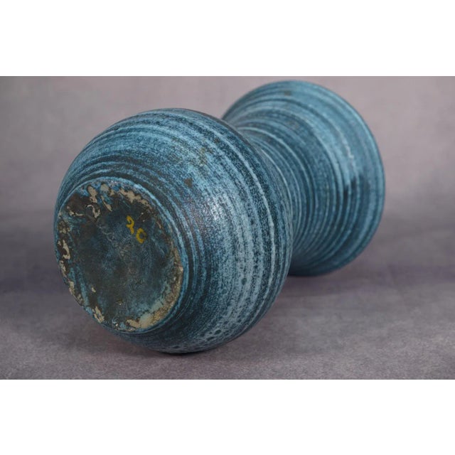 Turquoise Accolay Ceramic Vase N°20, 1960s For Sale - Image 8 of 10