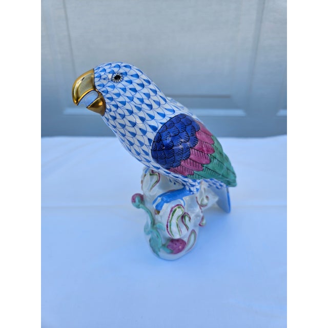 1970s Herend Ceramic Parrot For Sale - Image 5 of 11