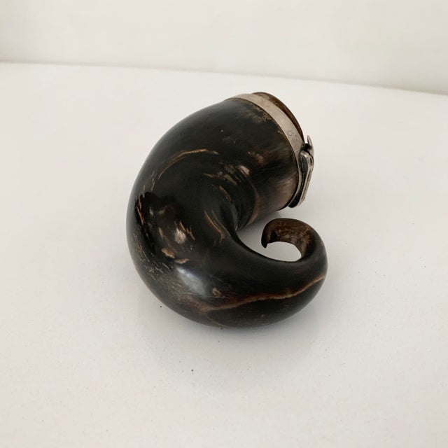 Mid 19th Century 19th Century Scottish Rams Horn Snuff Mull With Monogram For Sale - Image 5 of 8