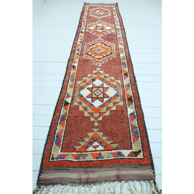 Vintage Turkish Herki Nomads Runner For Sale - Image 13 of 13