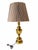 Mid 20th Century Mid 20th Century Stiffel Brass-Tone Fluted Trophy Urn Table Lamp With Pleated Shade For Sale - Image 5 of 10