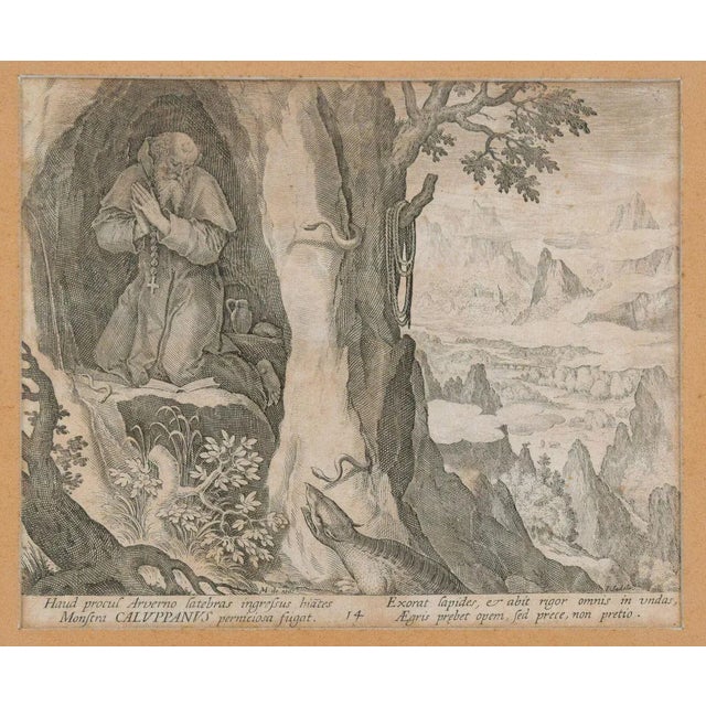Caluppanus - Original Etching by Johannes Sadeler Late 16th Century For Sale - Image 3 of 3