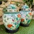 Pair of 19th Century Qing Dynasty China Large Famille Verte Lidded Jars Covered Pots With Stands For Sale In San Diego - Image 6 of 12