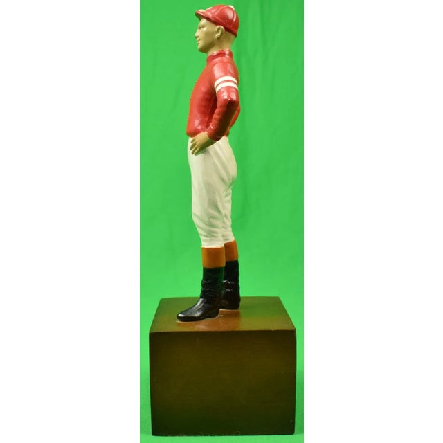 Jockey Sz: 9 1/8"H Base Sz: 4"Sq x 3"H Overall height: 12 1/4"H