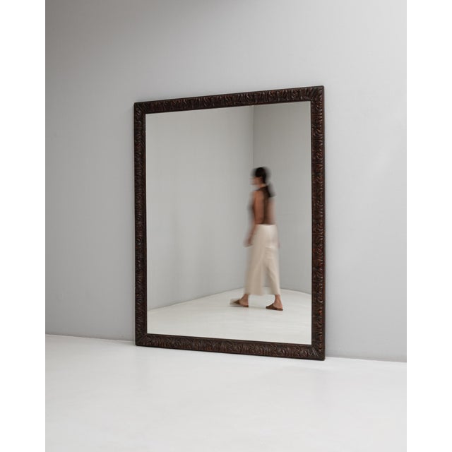Wooden Floor Mirror For Sale - Image 9 of 11
