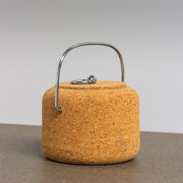 Cork Ice Bucket by Signe Persson Melin for Boda Nova, 1970s For Sale - Image 6 of 8
