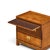 Hickory Manufacturing Mid Century Walnut and Brass Campaign Nightstand For Sale - Image 9 of 11