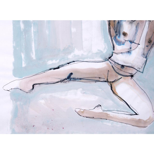 2000 - 2009 "Apollo" Chase Finlay Ballet Dancer - Figurative Abstract on Paper by Marc Foster Grant For Sale - Image 5 of 7