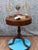 Georgian Revival Drum Table with Leather Top, 1890s For Sale - Image 6 of 6