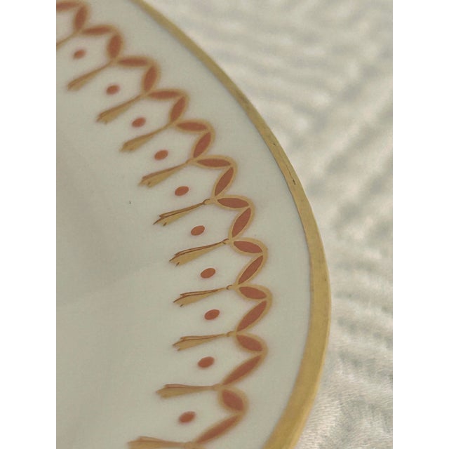 Late 20th Century Richard Ginori Porcelain “Pincio Red” Gravy Boat With Attached Underplate For Sale In New Orleans - Image 6 of 9