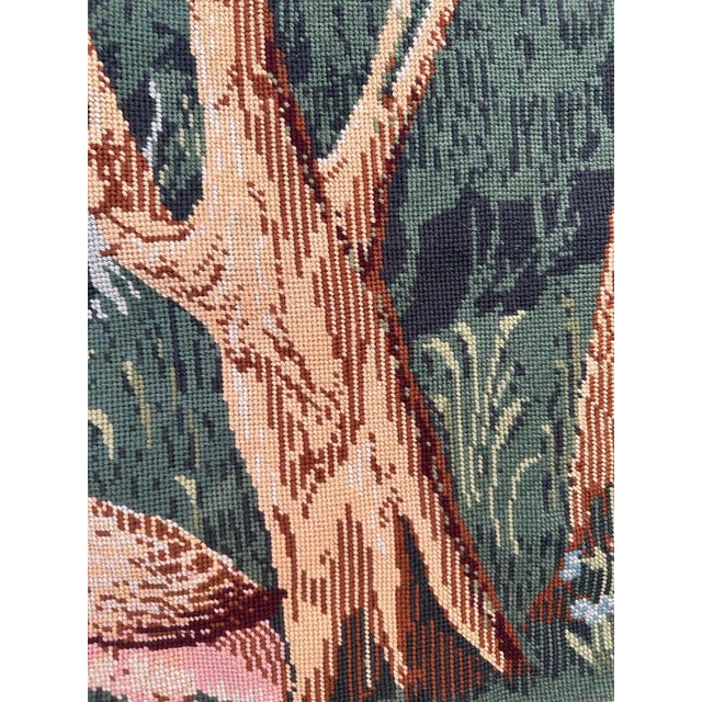 Vintage French Aubusson Style Needlepoint Tapestry, 1950s For Sale - Image 13 of 18