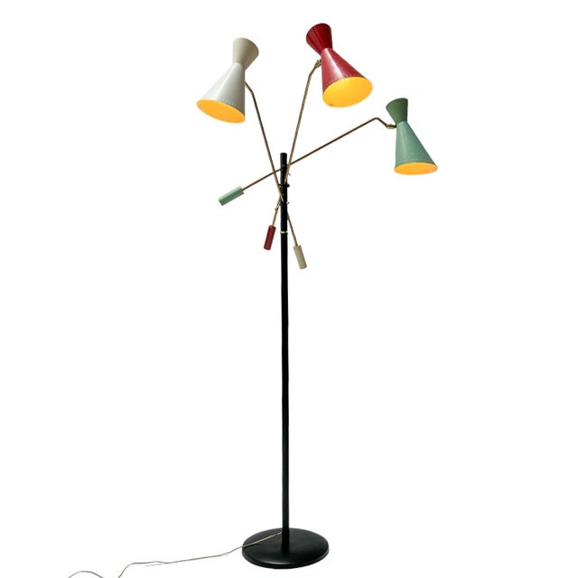 1950s Mid-Century Modern Triënnale Floor Lamp by J.J.M. Hoogervorst for Anvia, 1950s For Sale - Image 5 of 18