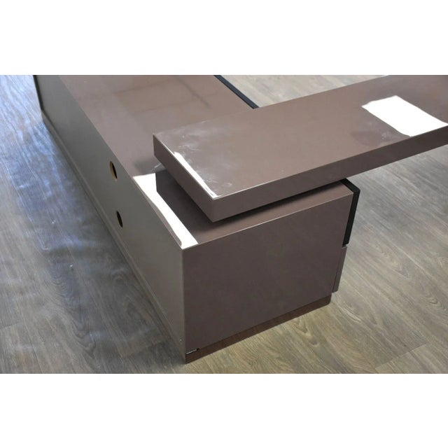 1980s Roche Bobois Swivel Tv Console Credenza For Sale - Image 9 of 11