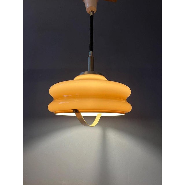 Vintage Space Age Pendant Lamp from Herda For Sale - Image 3 of 11